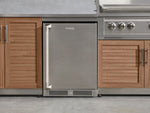 NewAge Outdoor Kitchens Stainless Steel 4-Piece Cabinet Set with Sink, Bar, Grill Cabinet and Fridge-66367-Garage Giant 