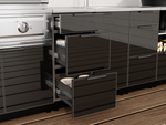 NewAge Outdoor Kitchens Classic Series 4-Piece Griddle Island · Aluminum · Tempered Glass Door · Platinum Griddle 