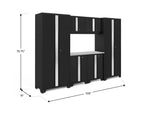 NewAge Garage Cabinets Bold Series 7-Piece Cabinet Set with 30 in. RTA Lockers-73027-Garage Giant 
