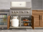 NewAge Outdoor Kitchens Stainless Steel 2-Piece Cabinet set with Grill Cabinet and Performance Grill-72956-Garage Giant 