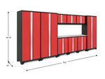 NewAge Garage Cabinets Bold Series 10-Piece Cabinet Set with 30 in. RTA Lockers-73013-Garage Giant 