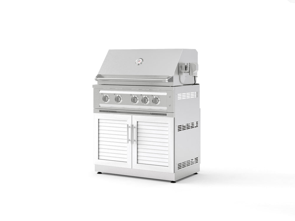 NewAge Outdoor Kitchens Stainless Steel 2-Piece Cabinet set with Grill Cabinet and Platinum Grill-74798-Garage Giant