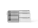 NewAge Outdoor Kitchens Stainless Steel 2-Piece Cabinet Set with 3-Drawer Cabinet and 2-Door Cabinet-67690-Garage Giant 