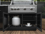 NewAge Outdoor Kitchens Aluminum 5-Piece Cabinet Set with 2-Door, Bar, Grill and Corner Cabinets-67659-Garage Giant 