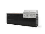 NewAge Outdoor Kitchens Aluminum 5-Piece Cabinet Set With 3 Drawer, Bar, Grill Cabinet, Performance Grill and Countertop-73341-Garage Giant 