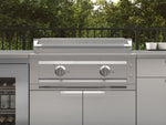 NewAge Outdoor Kitchens Stainless-Steel 4-Piece Cabinet Set with Base, Grill Cabinet, Platinum Griddle and Countertop-74980-Garage Giant 