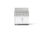 NewAge Outdoor Kitchens Stainless Steel 2-Piece Cabinet set with Grill Cabinet and Performance Grill-72923-Garage Giant 