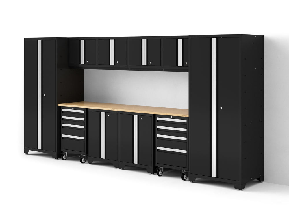NewAge Garage Cabinets Bold Series XL 12-Piece Garage Cabinets Set with Tool, Base, Wall Cabinets and 30 in. Lockers-64040-Garage Giant