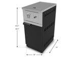 NewAge Outdoor Kitchens Stainless Steel Performance Side Burner with Cabinet-67196-Garage Giant 