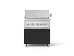 NewAge Outdoor Kitchens Stainless Steel 2-Piece Cabinet set with Casters Grill Cabinet and Platinum Grill-72904-Garage Giant 