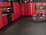 NewAge Garage Flooring Diamond Pattern Polypropylene Garage Flooring Tiles 400 sq. ft. Flooring Bundle - Black-12560-Garage Giant 