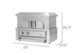 NewAge Outdoor Kitchens Platinum 33 in. Countertop Pizza Oven-67985-Garage Giant 