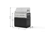 NewAge Outdoor Kitchens Stainless Steel 2-Piece Cabinet set with Grill Cabinet and Platinum Grill-72901-Garage Giant 