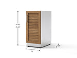 NewAge Outdoor Kitchens Stainless Steel Louvered Doors 16 in. 1-Door Cabinet-65624-Garage Giant 