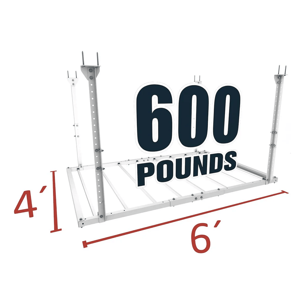Ceiling Sam 4 x 6 ft. Heavy-Duty Pro Overhead Storage Rack-CS-4X6-HDP-Garage Giant