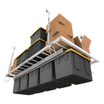 Ceiling Sam 4 x 8 ft. Heavy-Duty Pro Combo Overhead Storage Rack-CS-4X8-HDPC-Garage Giant 