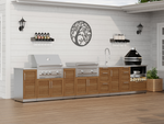 NewAge Outdoor Kitchens Classic Series 6-Piece Griddle Island · 304 Stainless Steel · Louvered Door · Platinum Griddle 