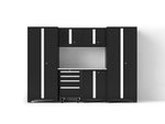 NewAge Garage Cabinets Bold Series XL 7-Piece Garage Cabinets Set with Tool, Base, Wall Cabinets and 30 in. Lockers-64035-Garage Giant 