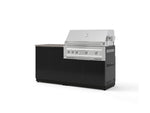 NewAge Outdoor Kitchens Aluminum 4-Piece Cabinet Set with Base, Grill Cabinet, Platinum Grill, and Countertop-73488-Garage Giant 