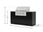NewAge Outdoor Kitchens Outdoor Grill Island Aluminum 5-Piece Cabinet Set with Sink, 1 Door, Grill Cabinet, Performance Grill and Stainless Steel Countertop-70875-Garage Giant 
