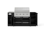 NewAge Outdoor Kitchens Outdoor Grill Island Stainless-Steel 5-Piece Cabinet Set with Sink, 1 Door, Grill Cabinet, Performance Grill and Stainless Steel Countertop - (Liquid Propane) 