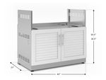 NewAge Outdoor Kitchens Classic Stainless Steel Gas Grill Cabinet-70413-Garage Giant 