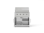 NewAge Outdoor Kitchens Stainless Steel 2-Piece Cabinet set with Grill Cabinet and Performance Grill-74795-Garage Giant 
