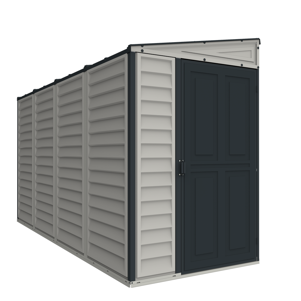 DuraMax SideMate Plus 4' x 10' Vinyl Shed with Foundation