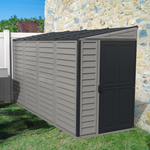 DuraMax SideMate Plus 4' x 10' Vinyl Shed with Foundation 