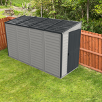 DuraMax SideMate Plus 4' x 10' Vinyl Shed with Foundation 