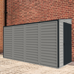 DuraMax SideMate Plus 4' x 10' Vinyl Shed with Foundation 