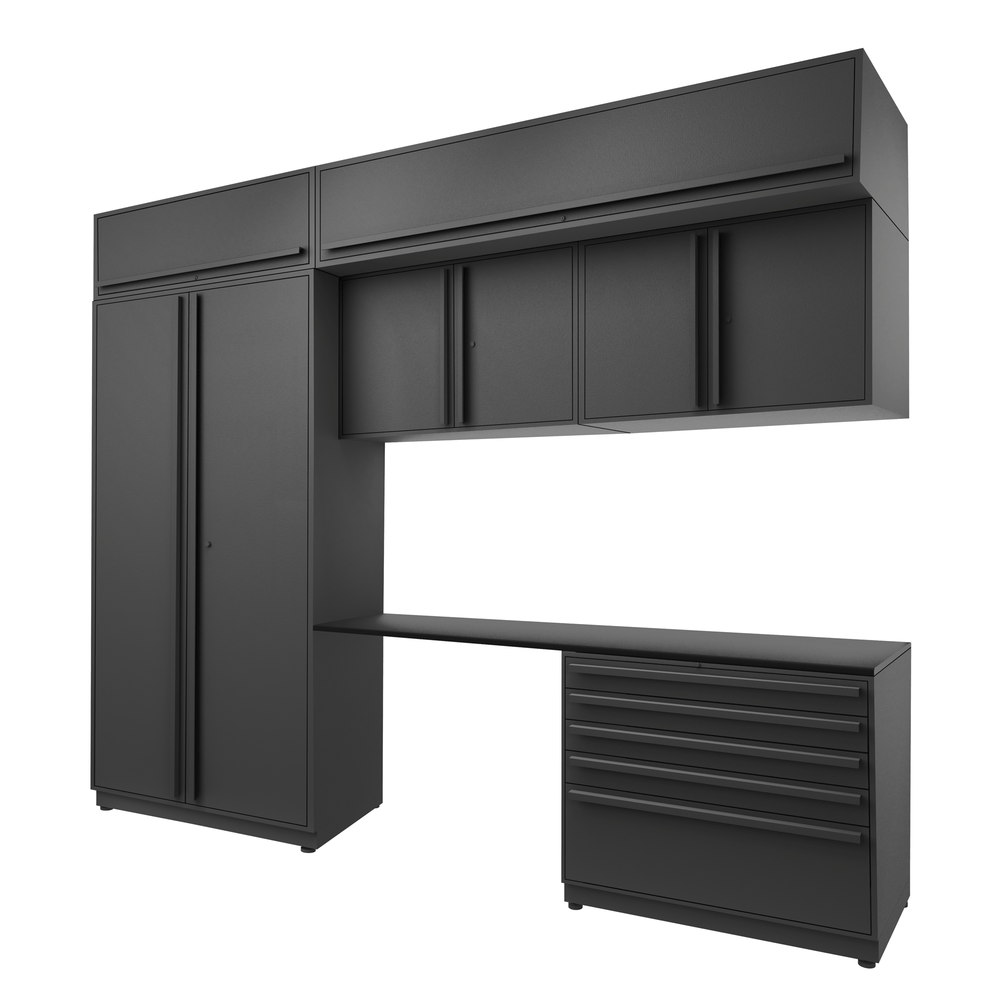 Proslat FusionPlus 10 ft set - Handy 5 Drawer & Overheads-50111K-Garage Giant