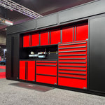 Proslat FusionPlus 10FT Set Black and Red Edition (TOOL + Overheads, Black Powder Coat)-50341K-Garage Giant 