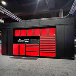 Proslat FusionPlus 10FT Set Black and Red Edition (TOOL + Overheads, Black Powder Coat)-50341K-Garage Giant 