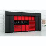Proslat FusionPlus 10FT Set Black and Red Edition (TOOL + Overheads, Black Powder Coat)-50341K-Garage Giant 