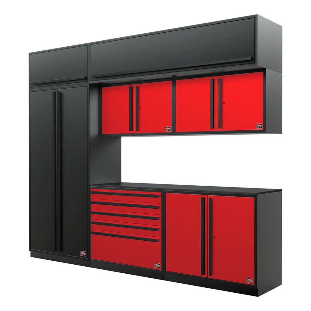 Proslat FusionPlus 10FT Set Black and Red Edition (MAX + Overheads, Black Powder Coat)-50343K-Garage Giant