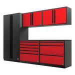 Proslat FusionPlus 10FT Set Black and Red Edition (TOOL, Black Powder Coat)-50345K-Garage Giant 