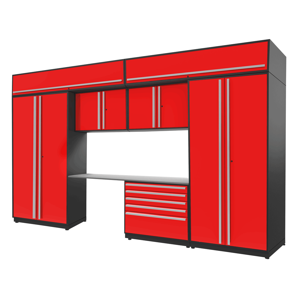 Proslat FusionPlus 13 ft set - Handy 5 Drawer & Overheads-50404K-Garage Giant