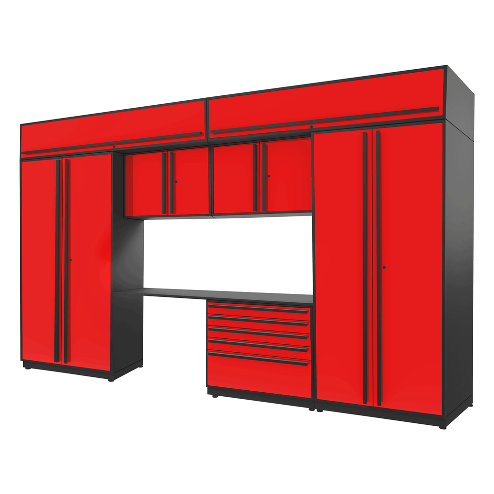 Proslat FusionPlus 13 ft set - Handy 5 Drawer & Overheads-50407K-Garage Giant