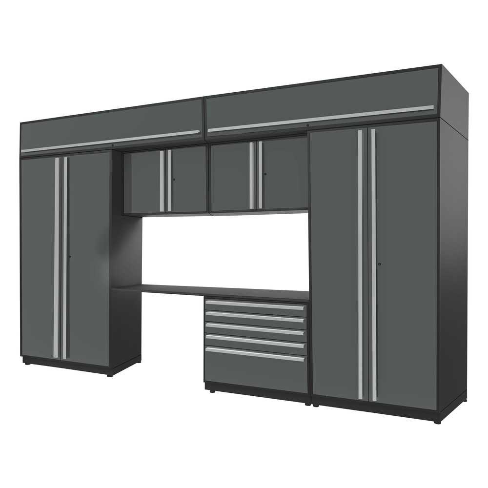 Proslat FusionPlus 13 ft set - Handy 5 Drawer & Overheads-50477K-Garage Giant