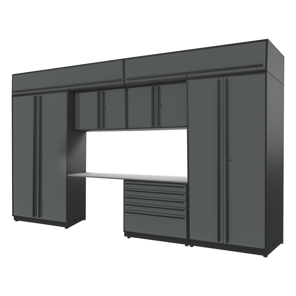 Proslat FusionPlus 13 ft set - Handy 5 Drawer & Overheads-50478K-Garage Giant