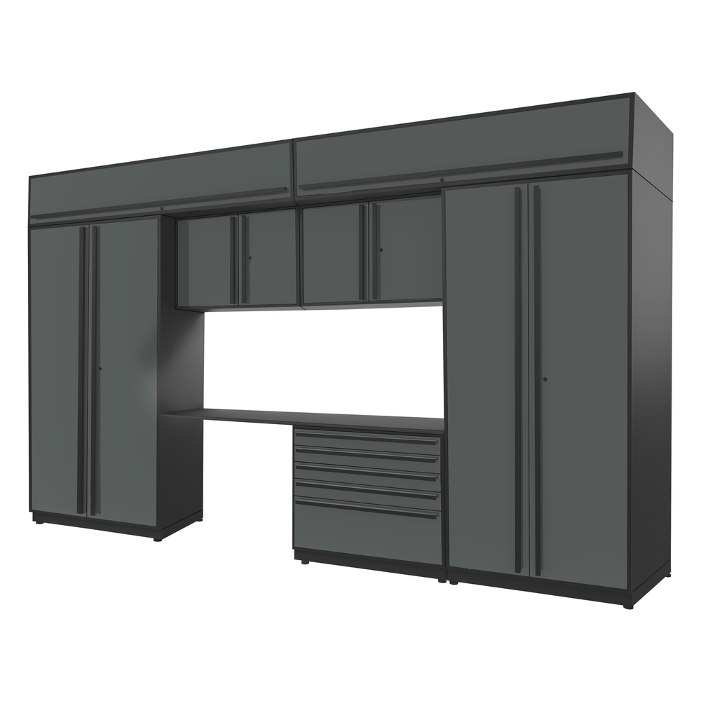 Proslat FusionPlus 13 ft set - Handy 5 Drawer & Overheads-50479K-Garage Giant