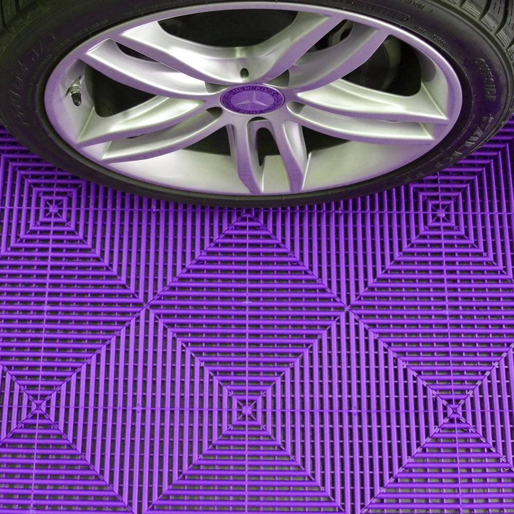 Swisstrax Cosmic Purple Ribtrax Pro Garage Floor Tile (24-Pack)-504.000.504C-24PK-Garage Giant