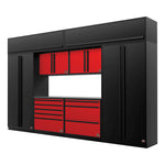Proslat FusionPlus 13FT Set Black and Red Edition (TOOL + Overheads, Stainless Steel)-50640K-Garage Giant 
