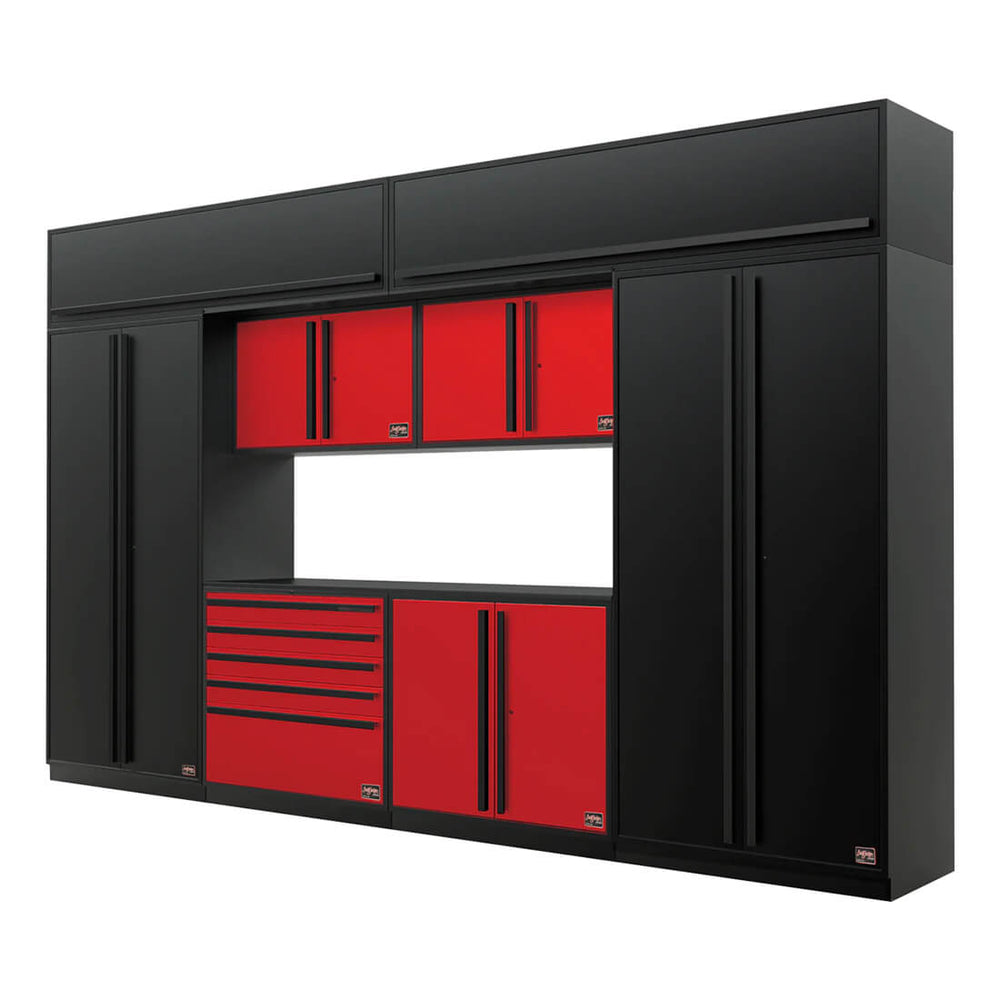 Proslat FusionPlus 13FT Set Black and Red Edition (MAX + Overheads, Black Powder Coat)-50643K-Garage Giant