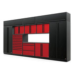 Proslat FusionPlus 16FT Set Black and Red Edition (TOOL + Overheads, Stainless Steel)-50940K-Garage Giant 