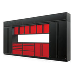 Proslat FusionPlus 16FT Set Black and Red Edition (MAX + Overheads, Black Powder Coat)-50943K-Garage Giant 