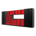 Proslat FusionPlus 16FT Set Black and Red Edition (TOOL, Black Powder Coat)-50945K-Garage Giant 