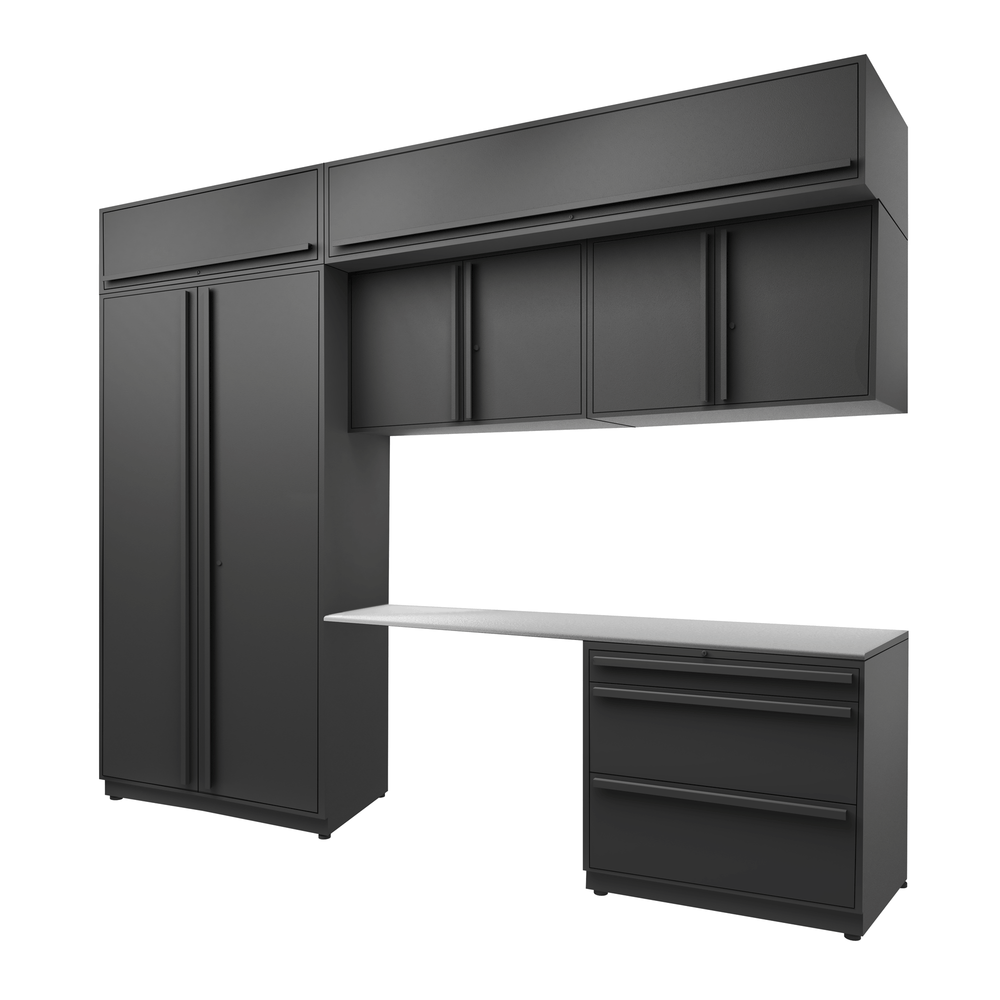 Proslat FusionPlus 10 ft set - Handy 3 Drawer & Overheads-51111K-Garage Giant