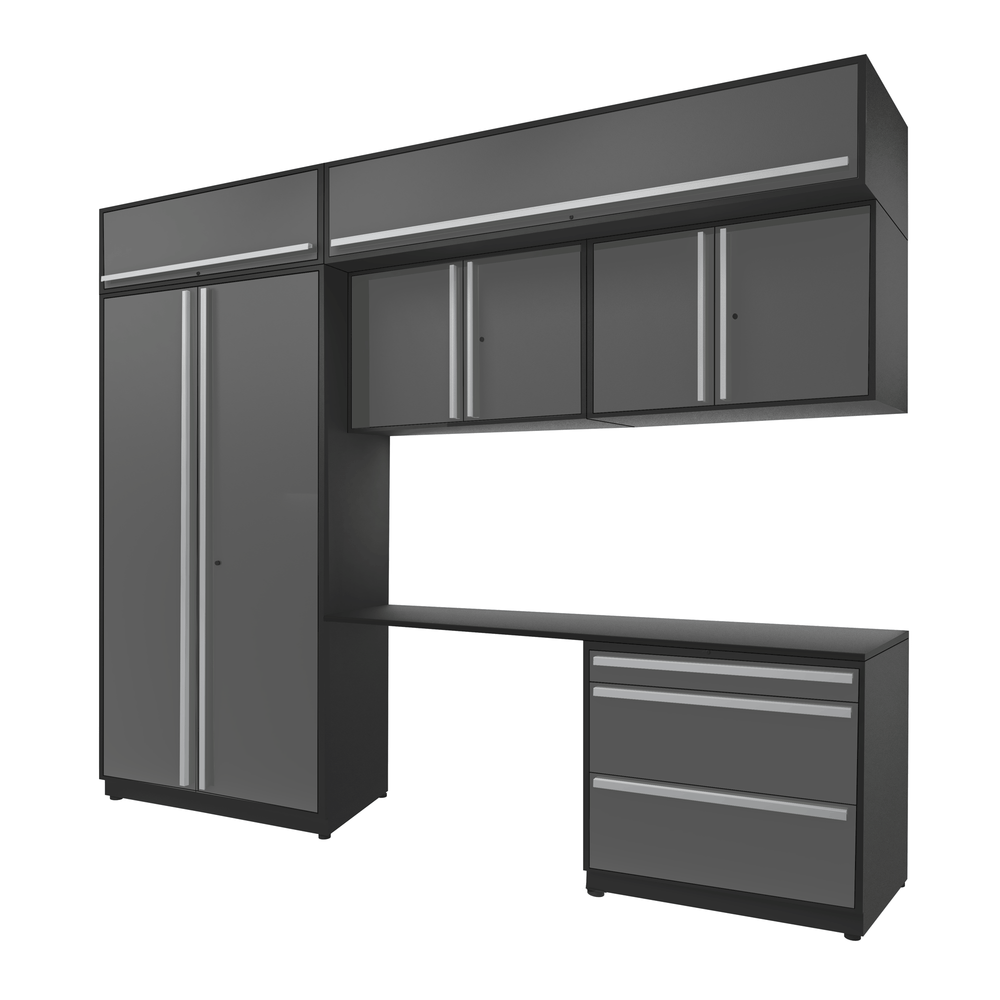 Proslat FusionPlus 10 ft set - Handy 3 Drawer & Overheads-51113K-Garage Giant
